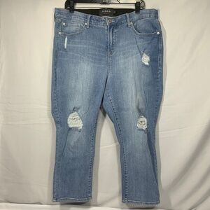 Torrid Crop Sky High Skinny Premium - SZ 18